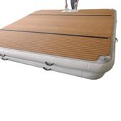 水上充气床海上垂钓钓鱼浮台充气浮排充气拉丝气垫魔毯厂家