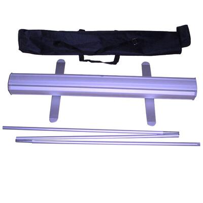 大量加重易拉宝铝合金经典E型展示架海报制作可折叠