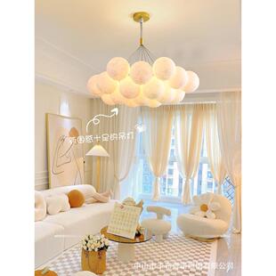 北欧月球灯卧室吊灯温馨浪漫灯具创意泡泡灯客厅餐厅儿童房星球灯