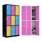 彩色更衣柜员工宿舍柜铁皮柜健身房游泳馆感应锁储物柜浴室存包柜