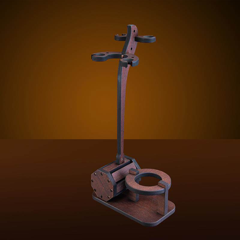 实木立体雕刻实木酒架挂杯架酒架摆件欧式创意仿古家用红酒架中式