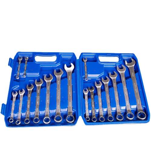17件两用扳手套装组套开口梅花工具套装家用汽修维呆梅扳手