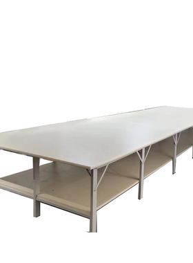 双层服装裁剪台裁剪桌制衣厂裁床台组合裁床板检验台裁剪案板广东