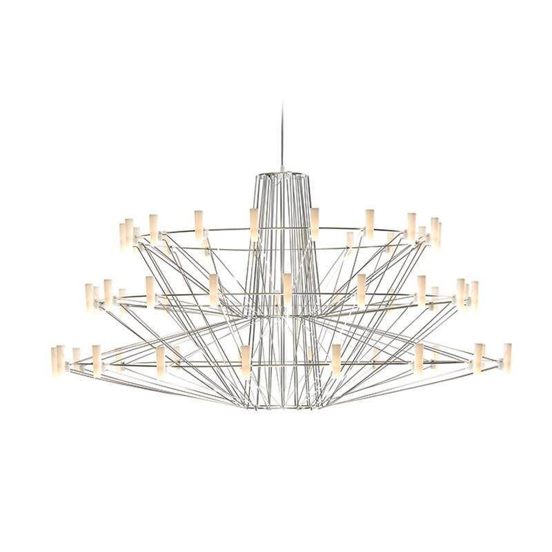 后现代MoooiCoppelia法式别墅挑空复式客厅餐厅楼梯设计师吊灯具