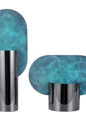 简约现代创意花瓶家居装饰品样板房客厅餐桌书房极简金属花器摆件