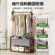 实木衣帽架现代简约大衣架子新款 家用挂衣架卧室落地式 简易一体式