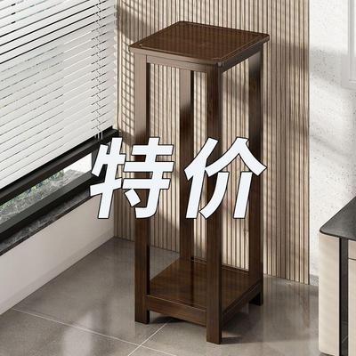 客厅电视柜两边摆设花架