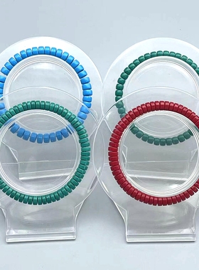 绿松石药片珠手链网红款玉化高瓷料隔片直切高端文玩简约百搭隔片