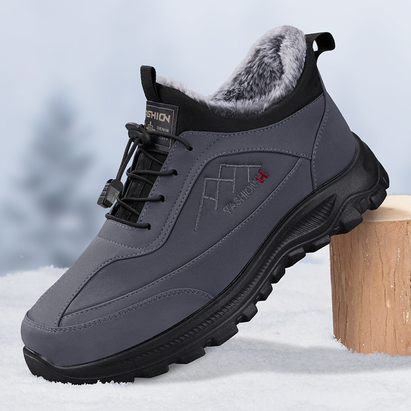 老北京棉鞋男冬季2025新款加绒加厚保暖中老年防滑防水软底爸爸鞋,流行男鞋,棉鞋,淘宝优惠券,粉丝福利购,淘宝优惠卷