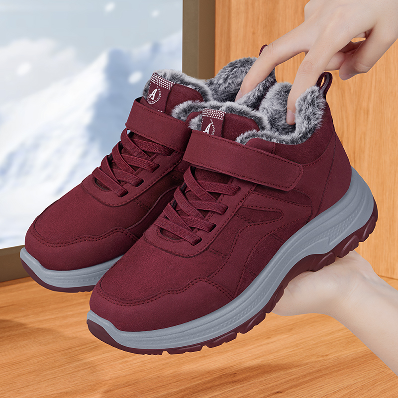 棉鞋女冬季新款加绒保暖妈妈鞋