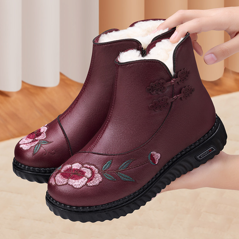 老人棉鞋官方旗舰店加绒加厚防摔老北京布鞋保暖中老年防水奶奶鞋,女鞋,棉鞋,淘宝优惠券,粉丝福利购,淘宝优惠卷