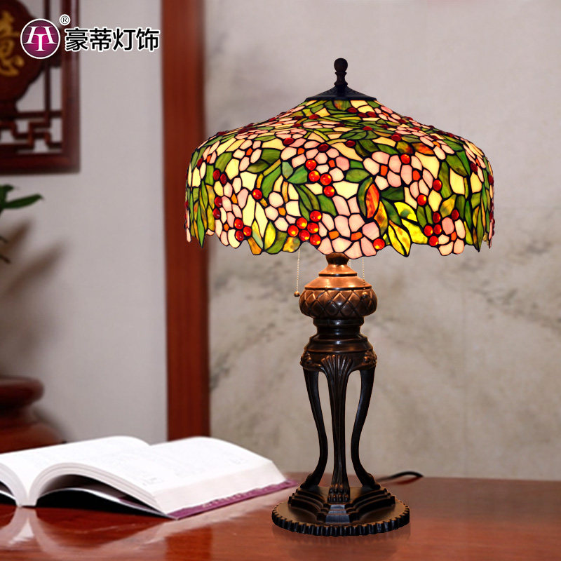 【20寸台灯】帝凡尼铸铁/全铜复古典怀旧别墅客厅摆件艺术大台灯