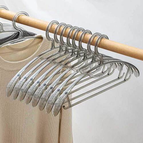 亚克力透明无痕衣架家用挂衣架子防滑服装店衣服架防肩角水晶
