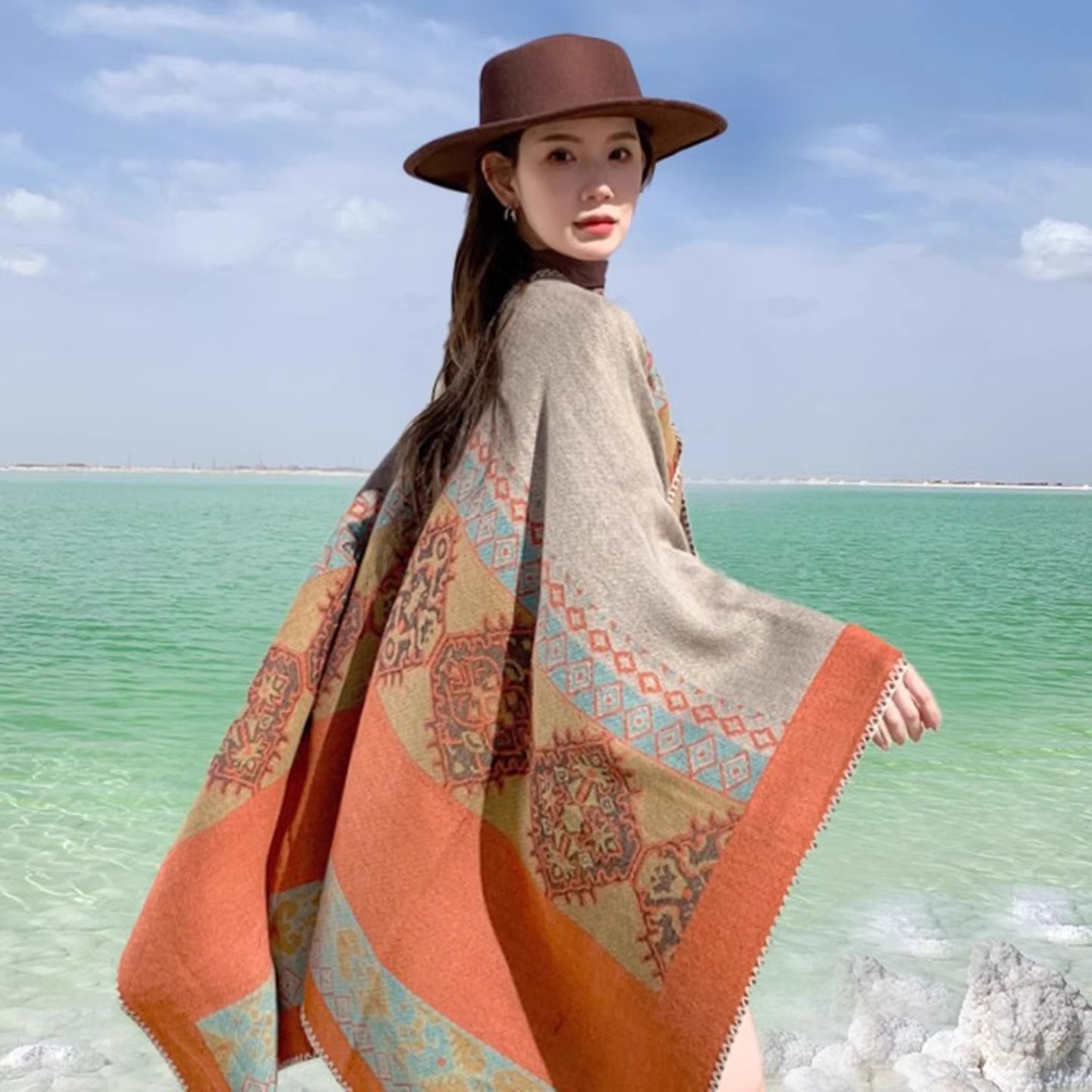 大西北民族风披肩2025新款