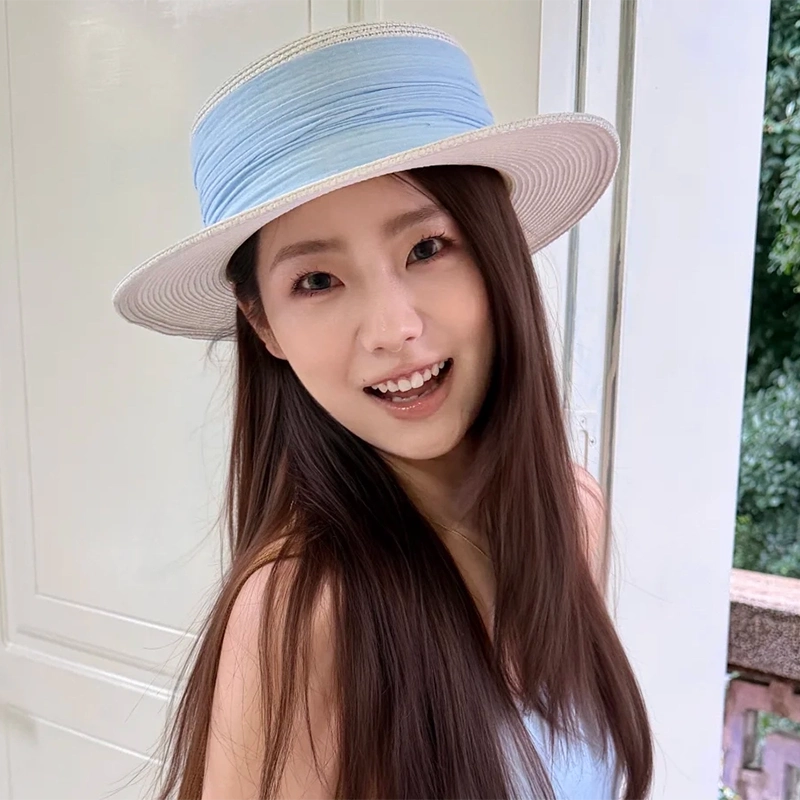日系草编渔夫帽女夏季防晒帽子