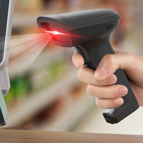 得力扫码枪无线激光单扫描器