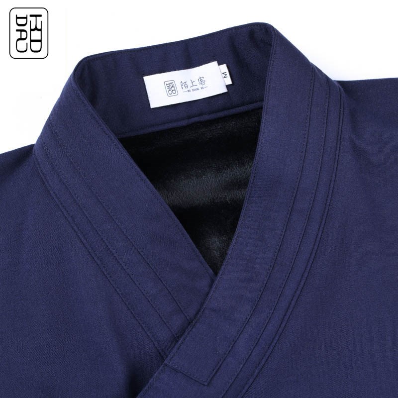 速发武当中袍秋冬加厚加绒三清领道士服道袍保暖练功服居士服男