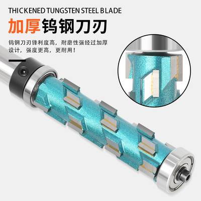 现货速发木工刀具双轴承螺旋修边刀仿型修边刀木工上下轴承螺旋铣