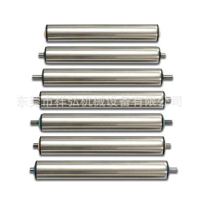 塑胶轴承座胶盖防水防锈滚筒不锈钢无动力输送托辊筒传送pvc滚轴