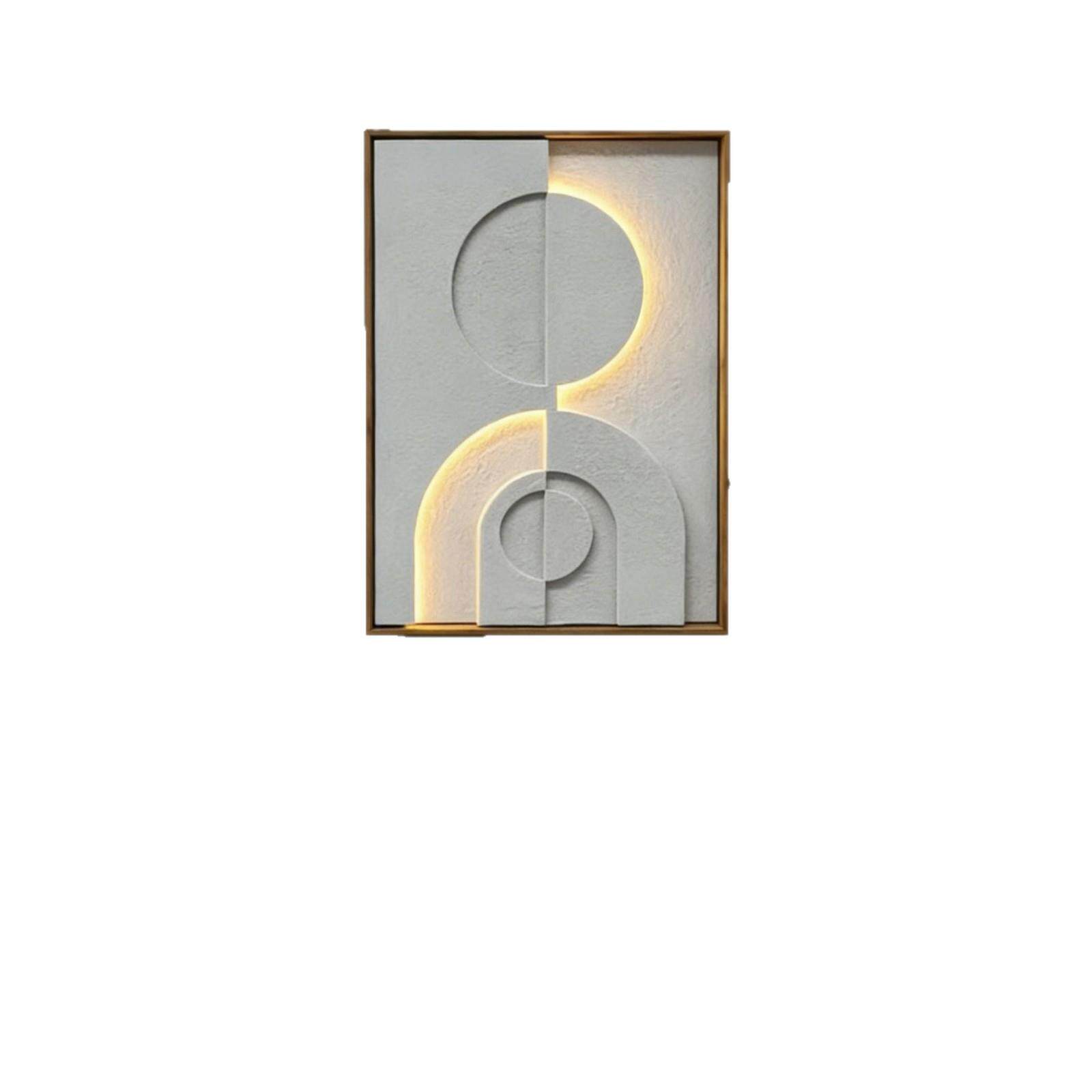 客厅玄关装饰画砂岩画Led砂岩立体带灯画餐厅立体客厅背景墙挂画