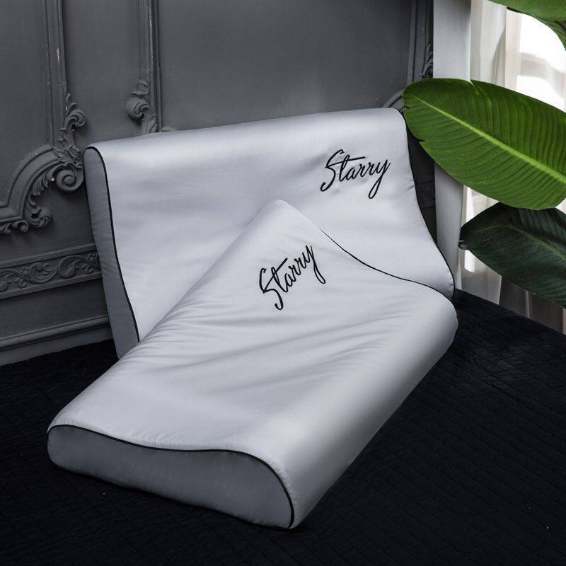 天丝长绒棉乳胶枕头套纯棉四季通用60x40单个记忆枕套50x30一对装