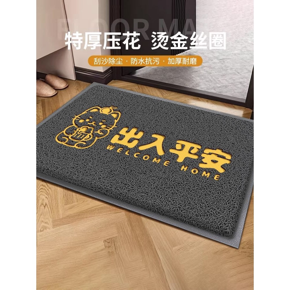 入户门地垫丝圈进门门垫大门口出入平安玄关脚垫门外防滑耐脏地毯,居家布艺,地毯,淘宝优惠券,粉丝福利购,淘宝优惠卷