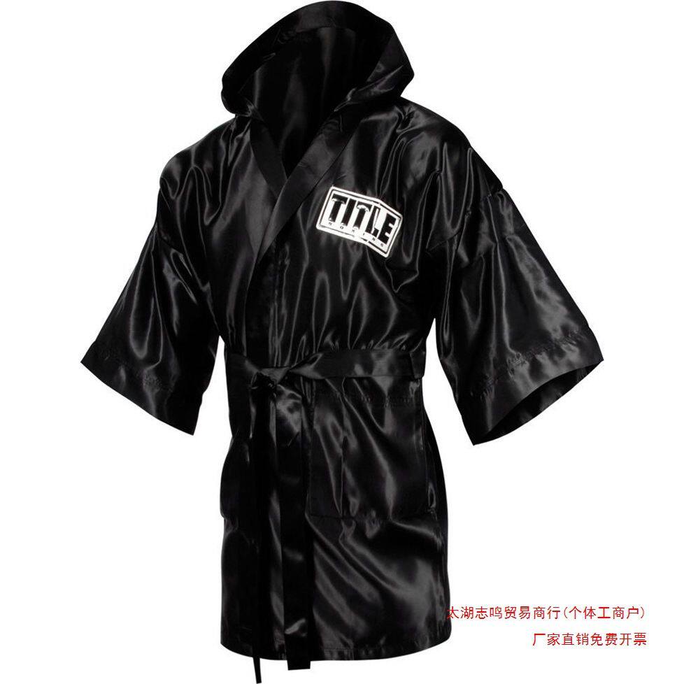 2018战袍拳击战袍拳击比赛出场服格斗搏击披风泰拳散打连帽战袍