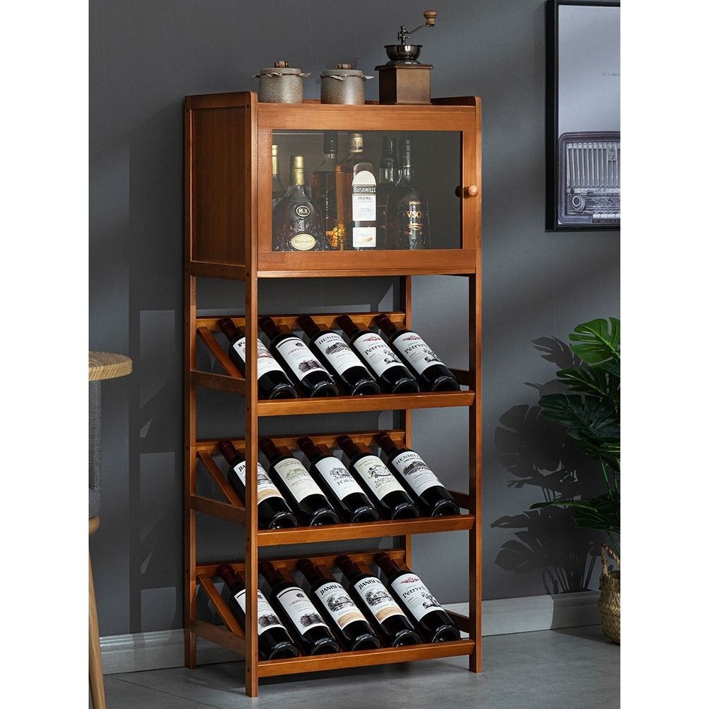 红酒架子置物架家用小酒柜酒格子吧台展示架放酒装饰简易实木靠z^,住宅家具,酒柜,淘宝优惠券,粉丝福利购,淘宝优惠卷