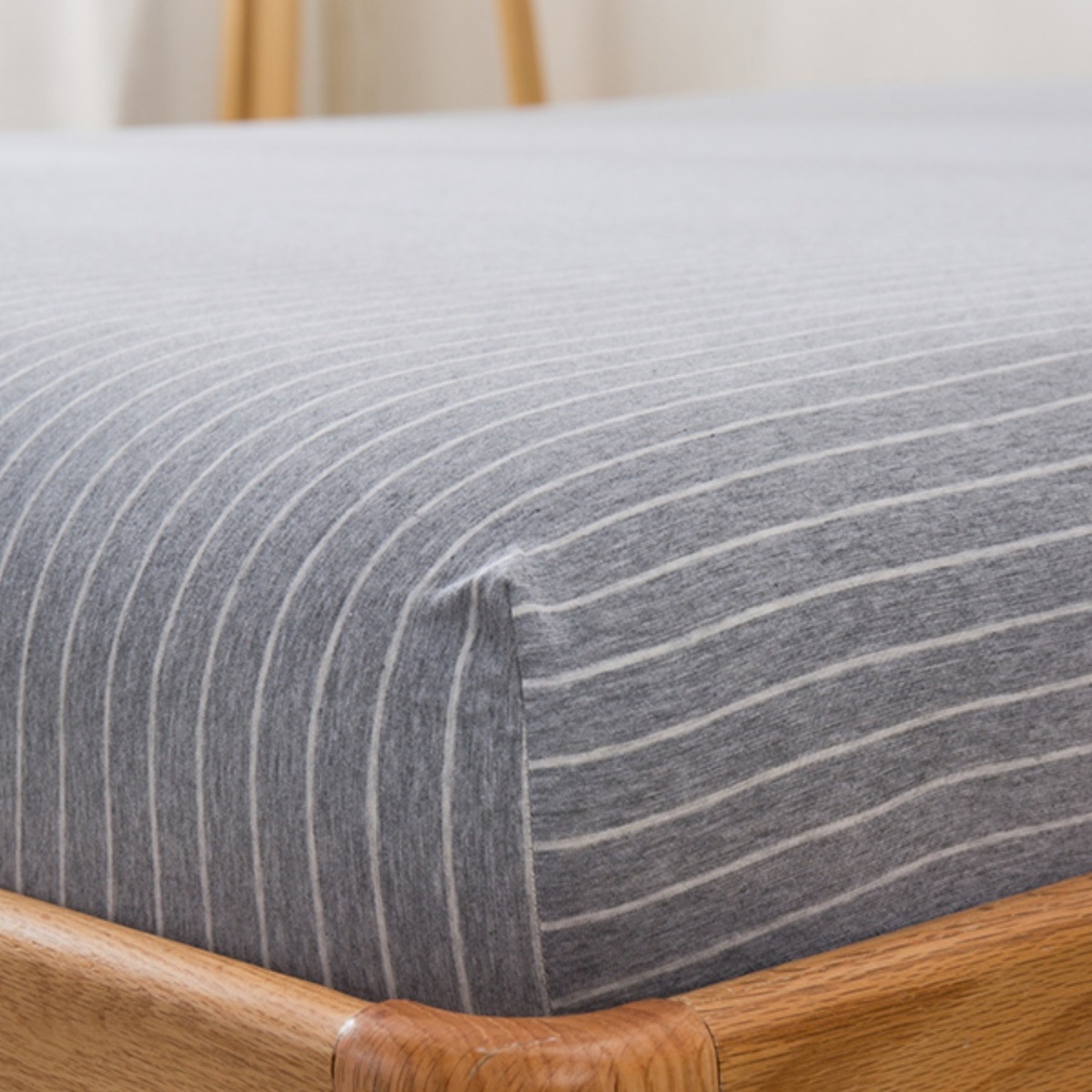 全棉天竺棉床笠 床单单件定 做1.35条纹纯棉A类针织棉1.2单人床套