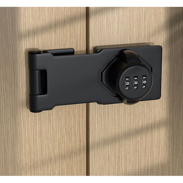 密码锁免打孔冰箱锁安全锁防盗抽屉锁双开柜子锁文件柜推拉门锁具