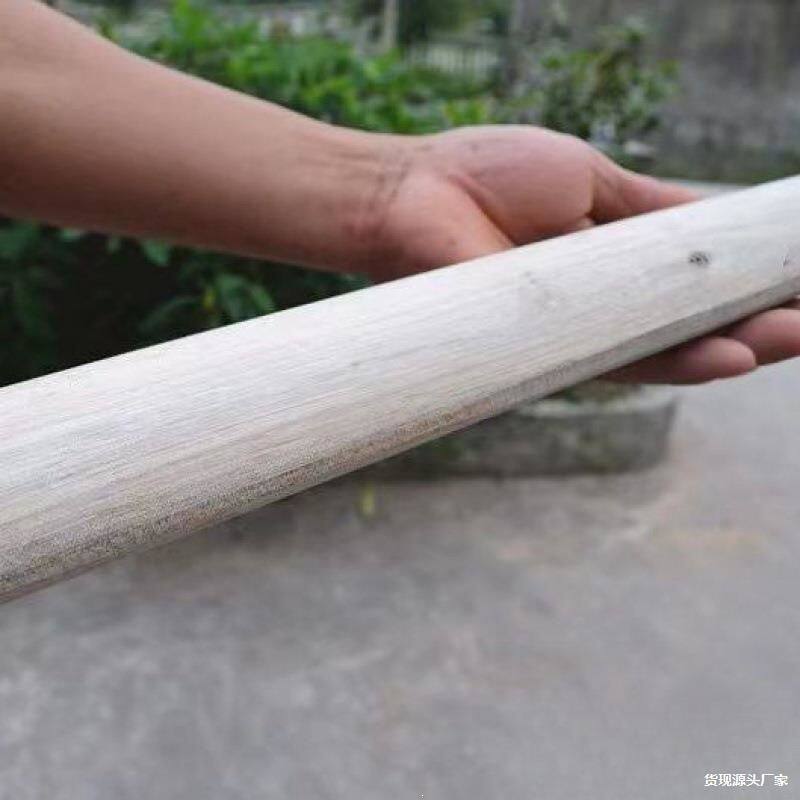 桑木扁担纯手工打磨农用挑水挑粪抬物担箩筐实木双钩担道具扁担