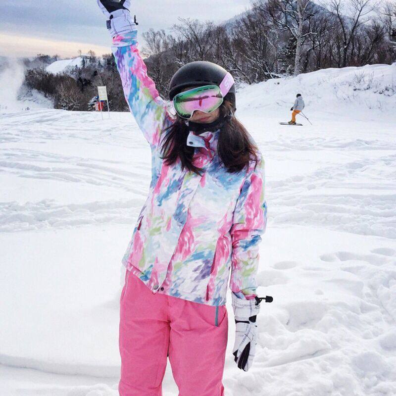 双板单板滑雪服女加棉加厚女士雪乡哈尔滨保暖东北旅游装备