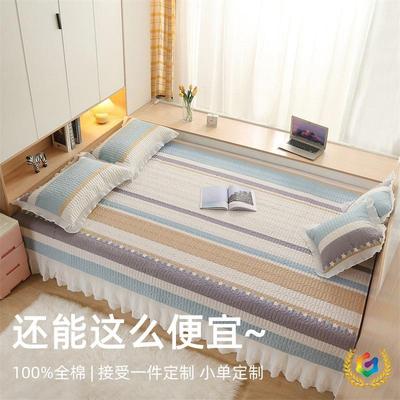 ?夹棉榻榻米床盖三件套四季通用加厚防滑床单炕盖大炕垫子批