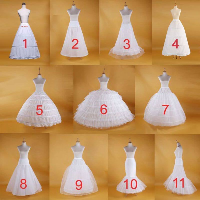 新款各类婚纱裙撑鱼尾拖尾束腰有骨无骨洛丽塔内衬礼服衬裙