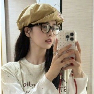 韩系薄款贝雷帽女简约文艺贴布画家帽潮出街显脸小云朵八角帽百搭