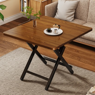 可折叠桌餐桌家用小户型桌子简易圆桌出租屋户外便携摆摊吃饭方桌