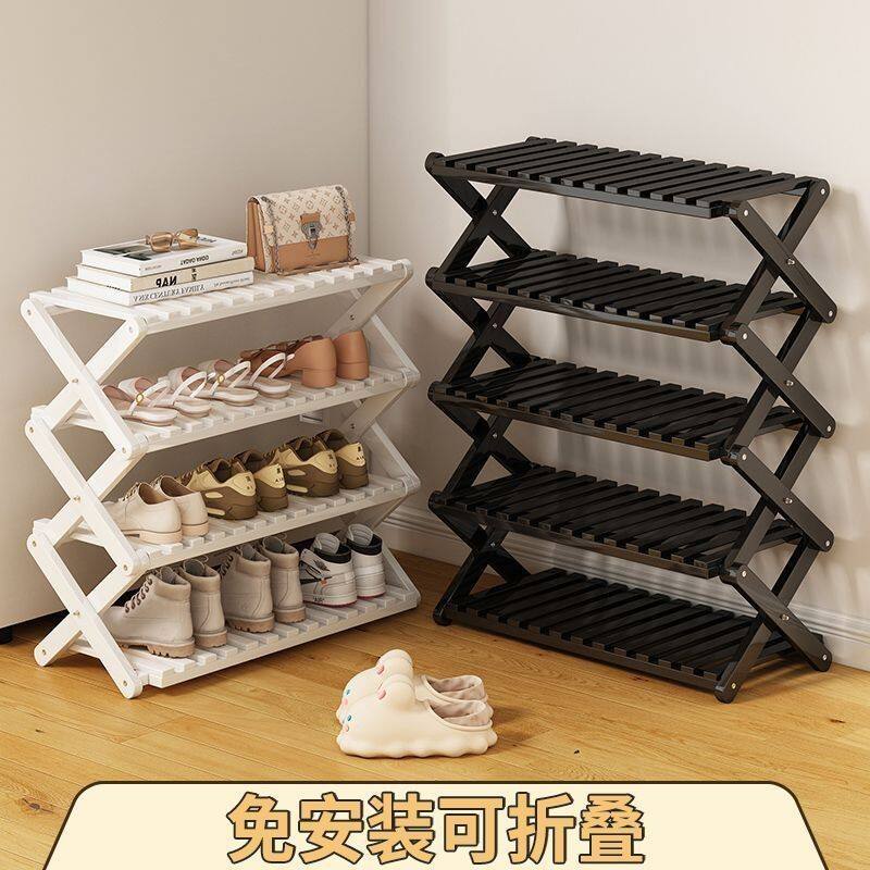 多层大容量折叠鞋架免安装经济型家用宿舍门口便携收纳鞋架