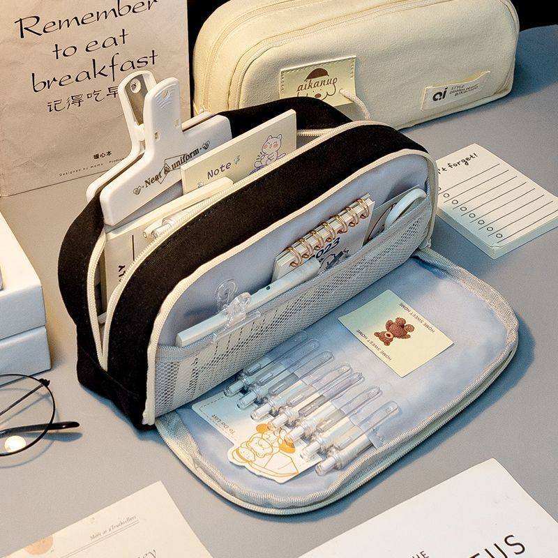 小狗笔袋简约耐脏初中学生小众不撞款文具袋2025新款黑色铅笔盒,文具电教/文化用品/商务用品,笔袋,淘宝优惠券,粉丝福利购,淘宝优惠卷