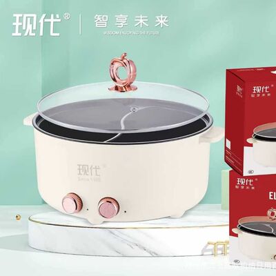 现代.鸳鸯料理电热锅YW-L32Y大容量电火锅双控鸳鸯锅