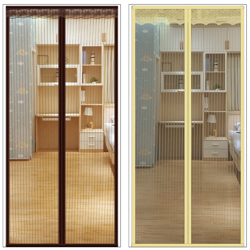 磁性防蚊门帘魔术贴推拉软纱大门沙纯色窗帘蚊帐蚊子纱窗网琪之海