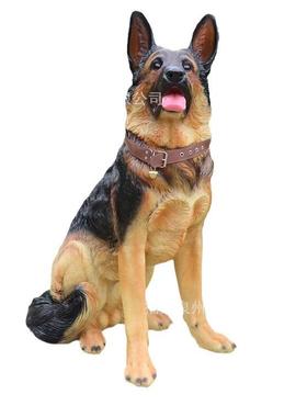 仿真狼狗摆件客厅酒柜斑点狗金毛犬模型雕像门口庭院拉布拉多装饰