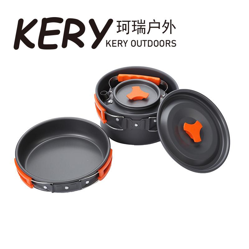 户外套锅热销露营锅1.1L户外便携露营锅具套装厂家直销炊具