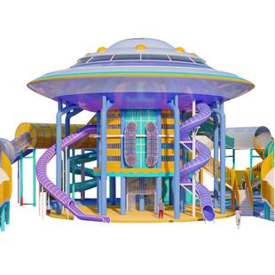 大型户外非标不锈钢滑梯源头工厂儿童游乐园设施无动力游乐设备