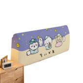 卡通三小只床头罩印花弹力木床靠背皮床软包遮丑床头保护套罩