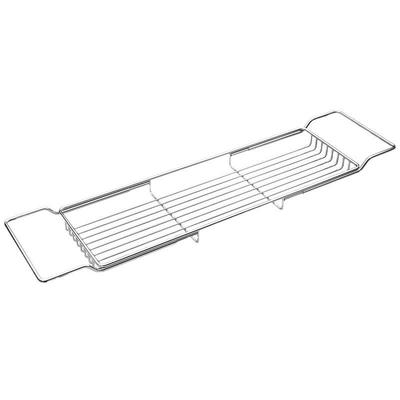 不锈钢轻奢浴缸架浴室可伸缩多功能卫生间泡澡手机架洗手间置物架