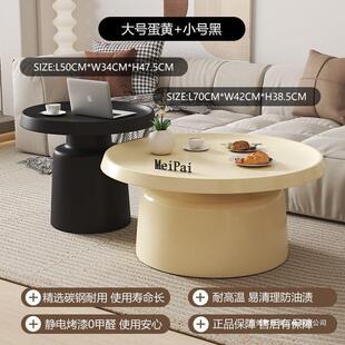 高级创意铁艺茶几小户型北欧客厅家居简约现代家用圆形马提尼组合