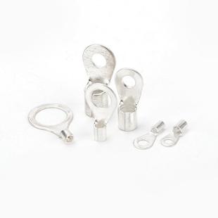 OT铜鼻子冷压快速接线端子黄铜镀银圆形 O型裸端头线鼻子线耳