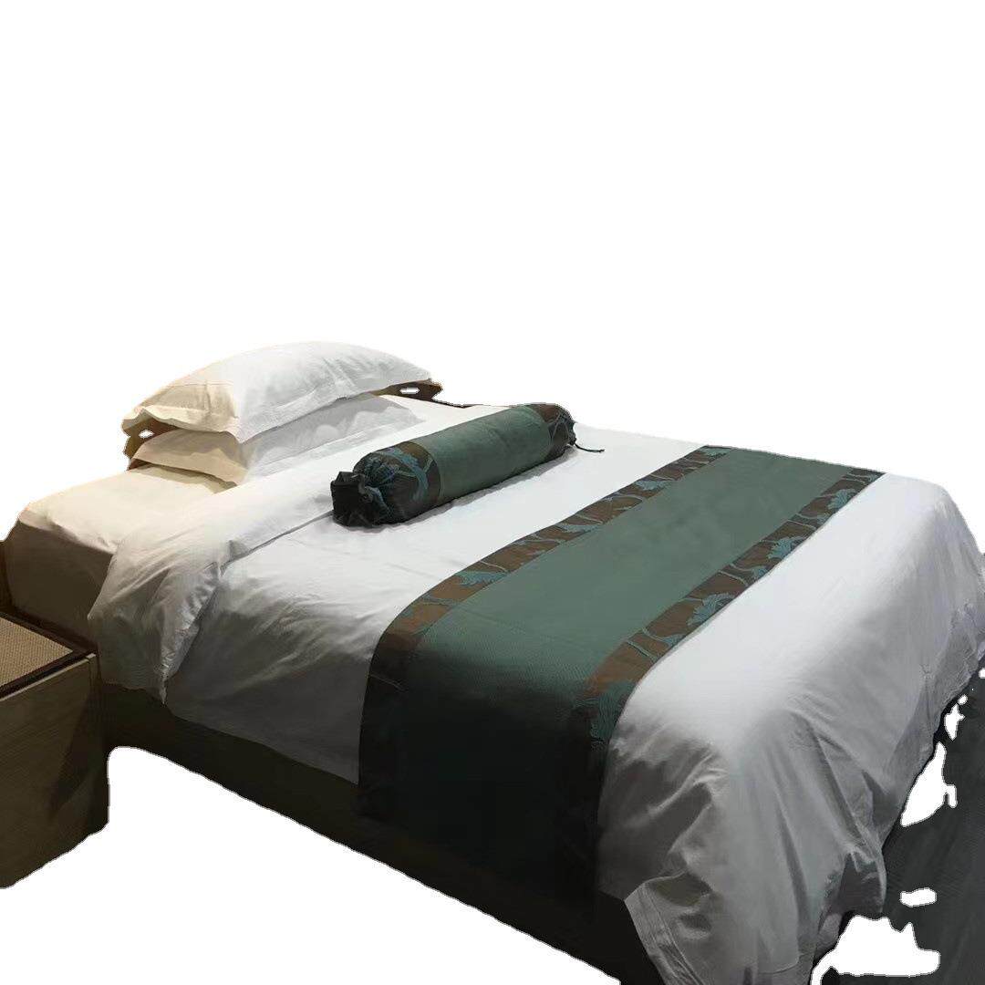 酒店布草宾馆四件套民宿床上用品床单被套白色全棉南通工厂