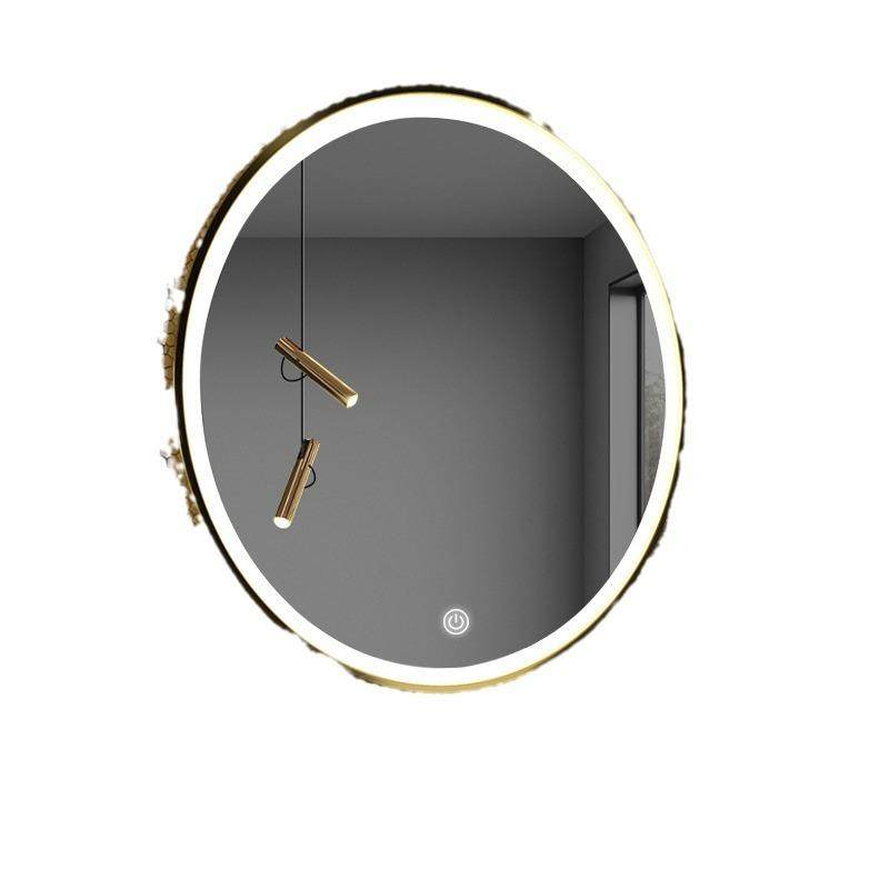 铝合金边框LED发光灯镜洗手盆壁挂圆镜卫浴智能镜卫生间浴室镜子,家装主材,浴室镜,淘宝优惠券,粉丝福利购,淘宝优惠卷