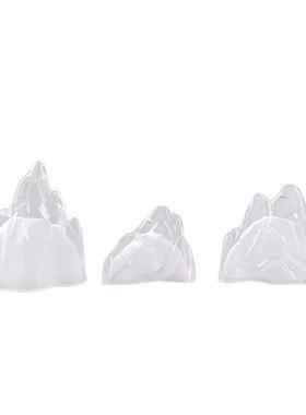 新式玻SD2135室璃假山摆件禅意石头样板中茶书柜书房玄关软装饰间